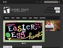 Tablet Screenshot of calvarygrace.org